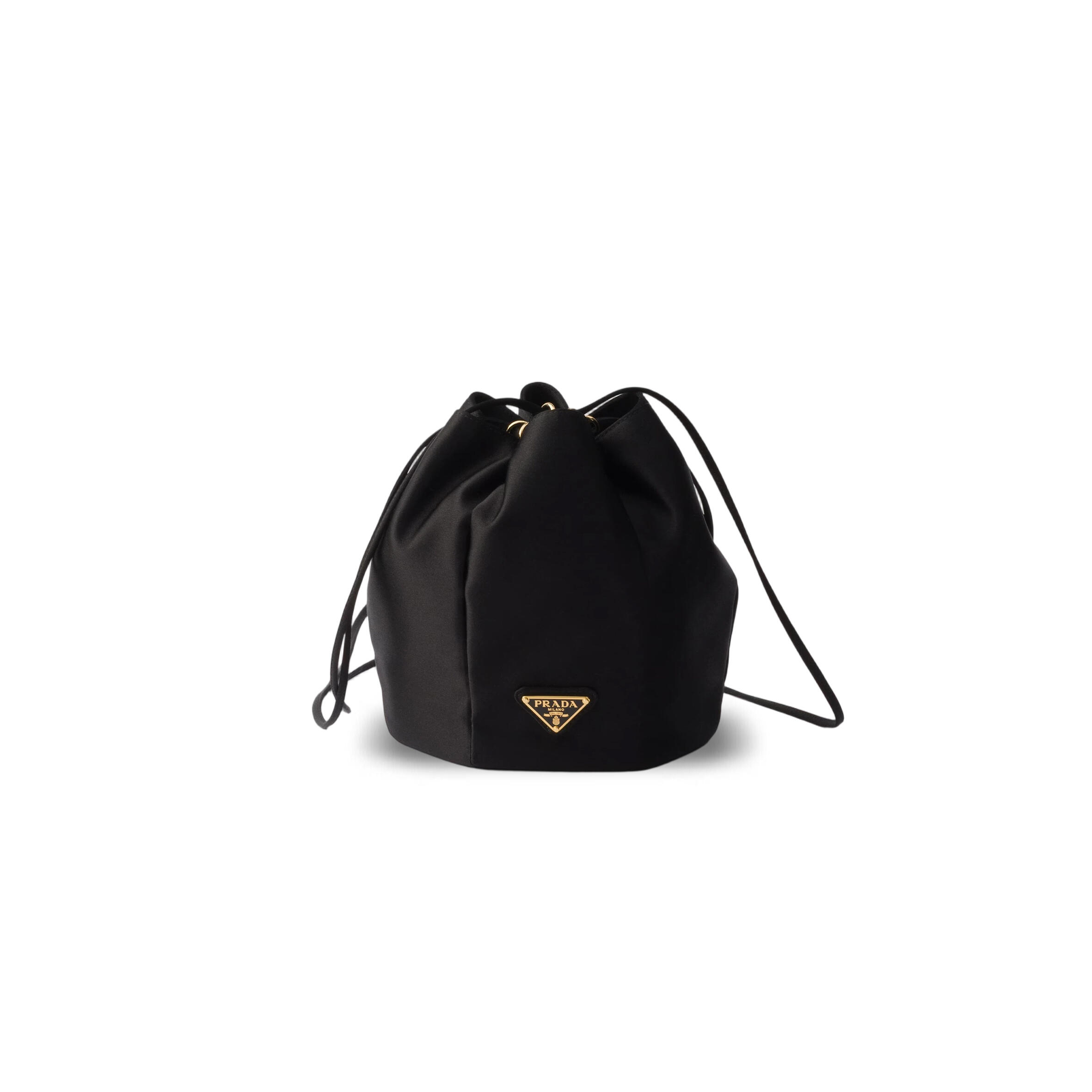 Pra*a SATIN MINI BUCKET BAG 1BE103 (18*15cm)